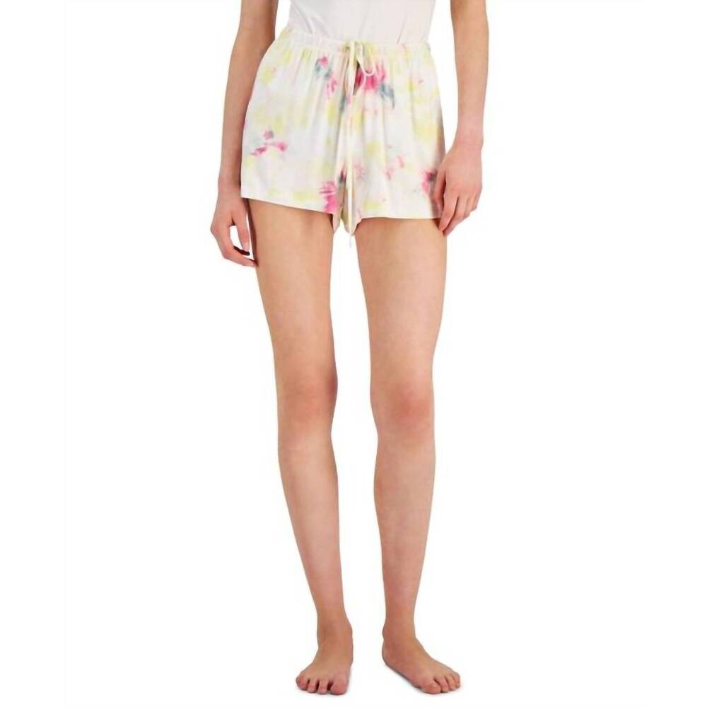 NEW I.N.C. INTERNATIONAL CONCEPTS women's printed drawstring pajama shorts in mi
